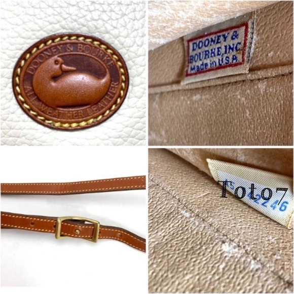 DOONEY & Bourke Vintage Leather Mini Crossbody Bag in Vanilla Cream White - Picture 8 of 13